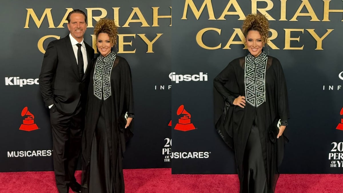 La cantante Erika Ender participa de la ceremonia de Persona del Año de los Grammys vestida de diseño panameño