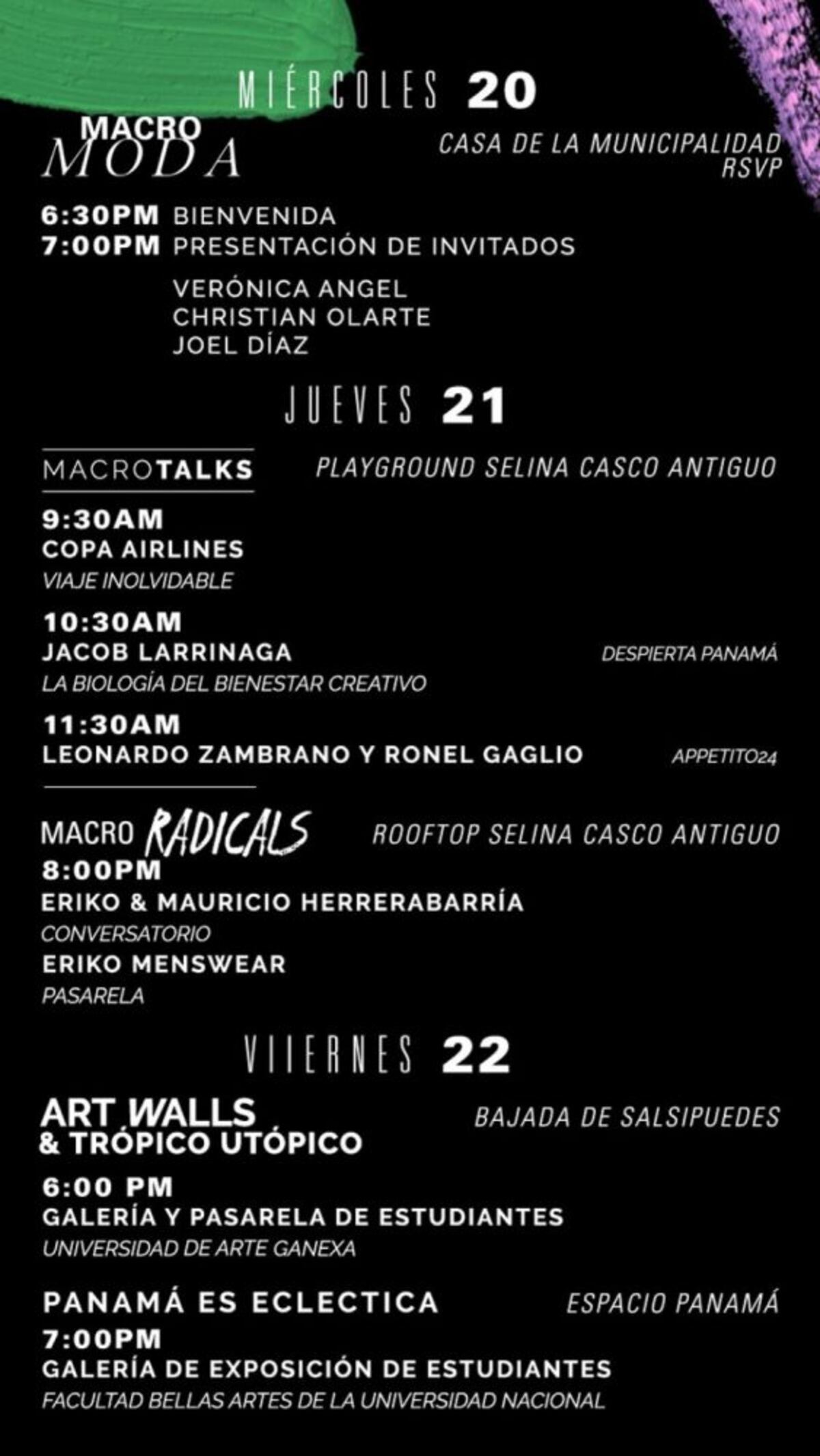 Esta es la agenda de actividades de Macrofest 2019