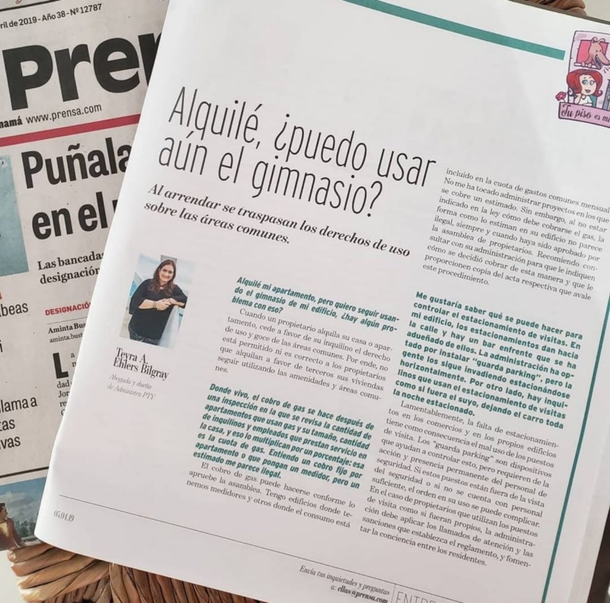 Teyra Ehlers Bilgray, empresaria desde cero, por la educación vecinal y PHs de mayor valor.