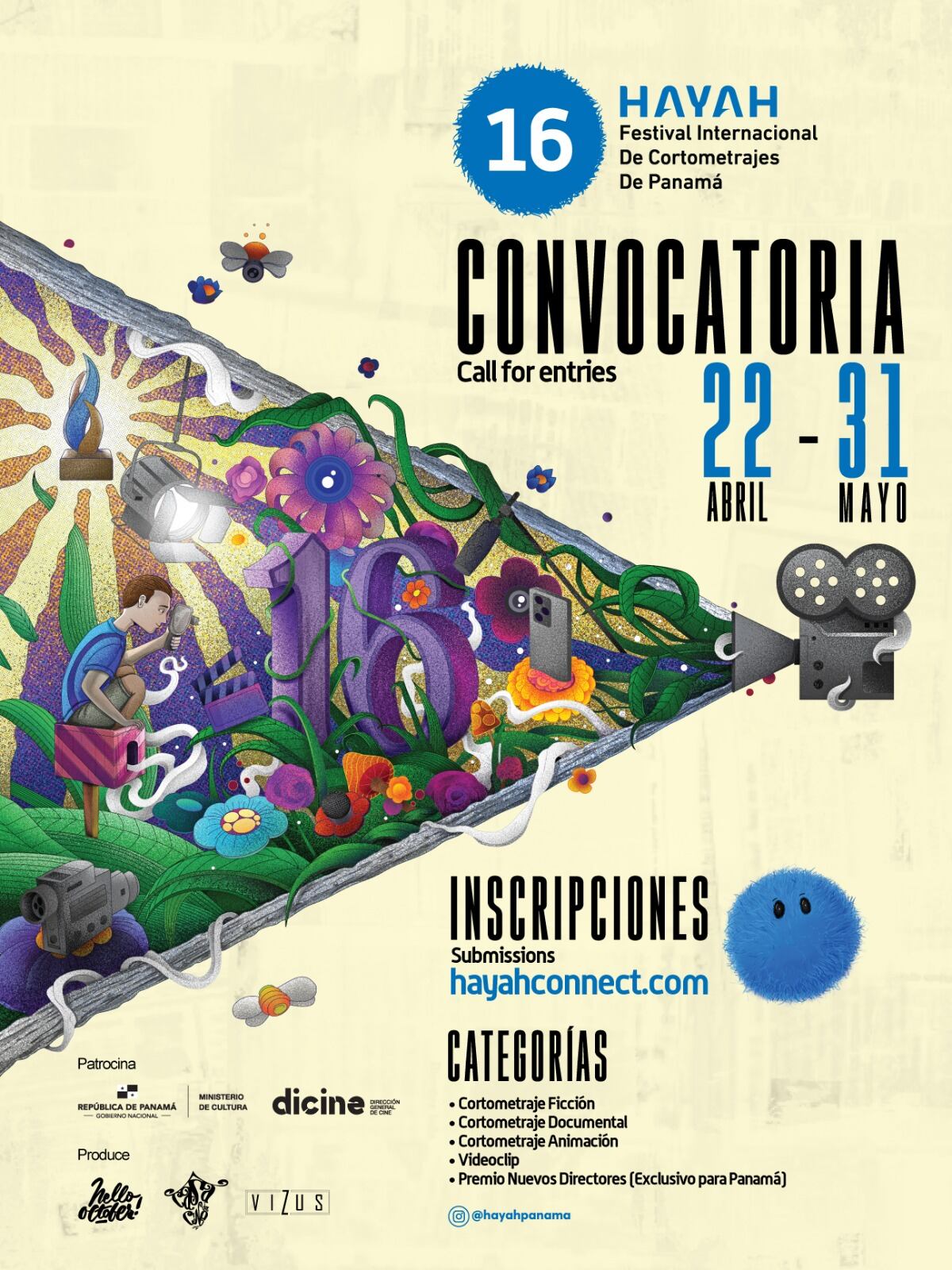 Hasta el 31 de mayo estarán abiertas las inscripciones para Hayah, el Festival Internacional de Cortometrajes de Panamá