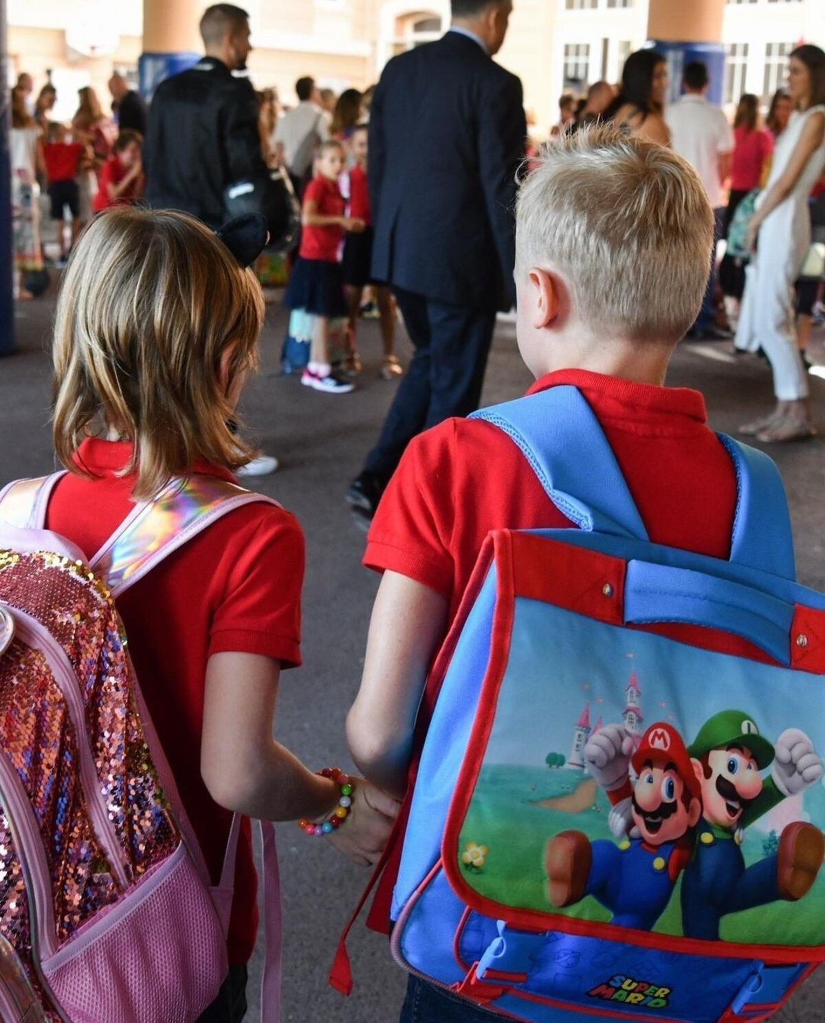 Los hijos de Charlene y Alberto de Mónaco en su primer día de escuela