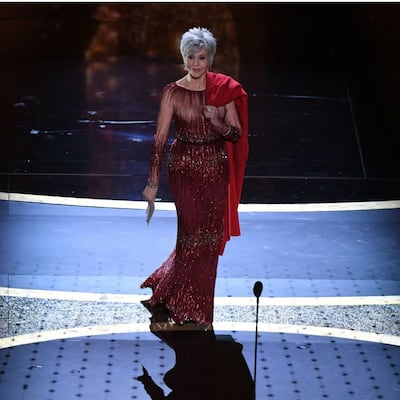 Jane Fonda y otras celebridades que repitieron vestido en los Oscar 2020