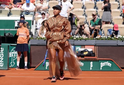 El conjunto de lentejuelas de la tenista Naomi Osaka para competir en el French Open