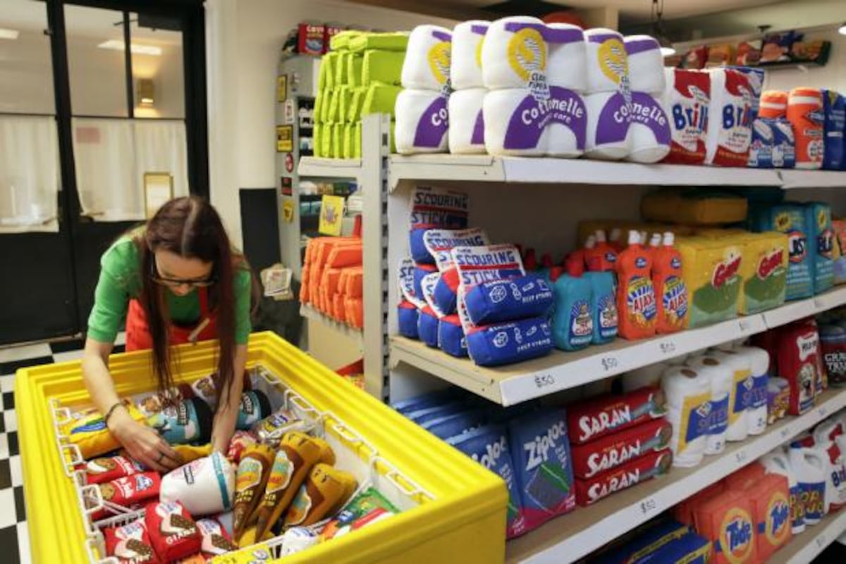 Un supermercado hecho de peluches