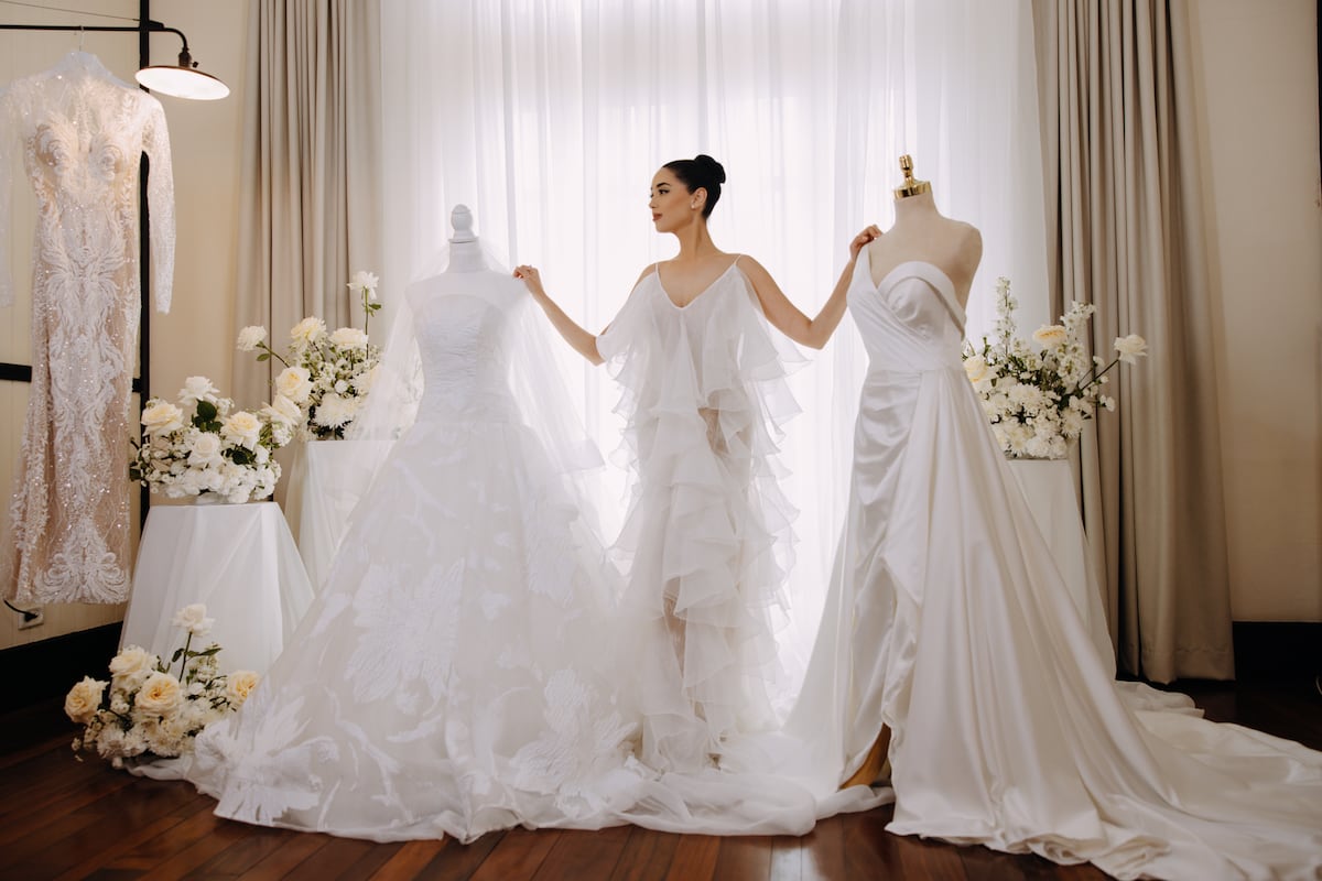 Dayana Sáez y sus tres vestidos de novia en su boda