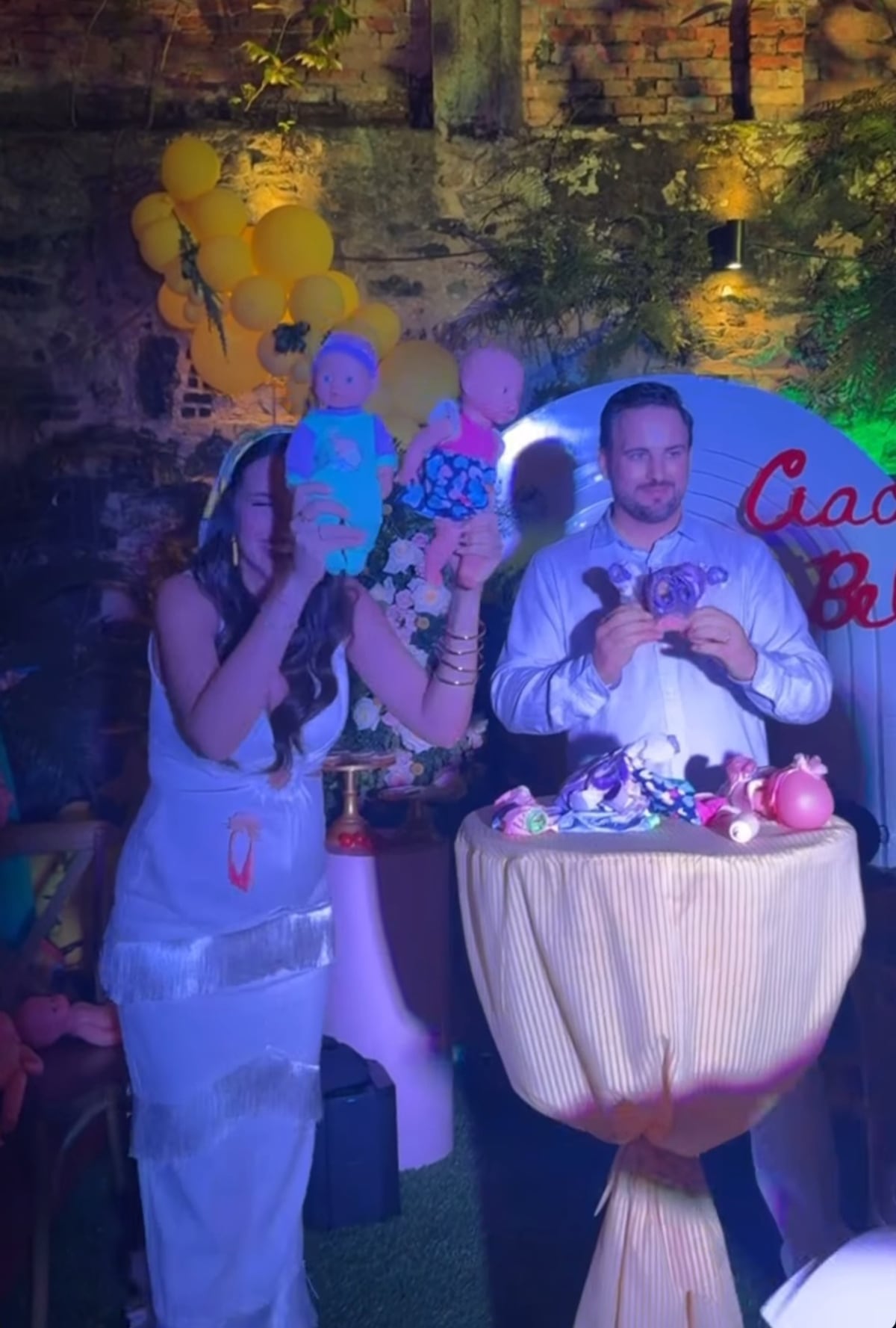 Sheldry Sáez celebró su cumpleaños y baby shower con una temática italiana, inspiradas en las raíces de su esposo