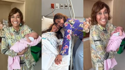 Olga Sinclair baila de felicidad: ¡ya es abuela!