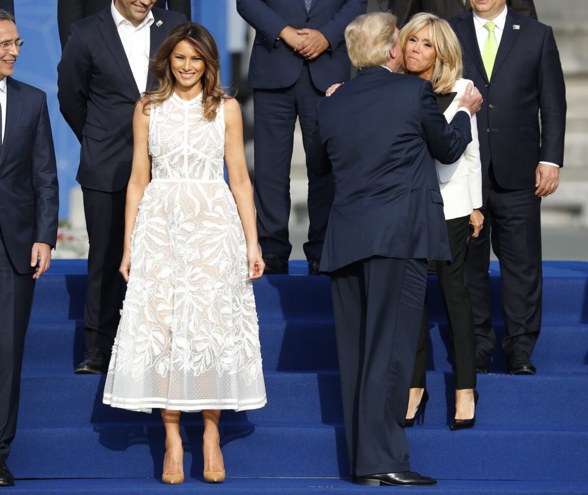 Melania Trump: seis vestidos en tres días