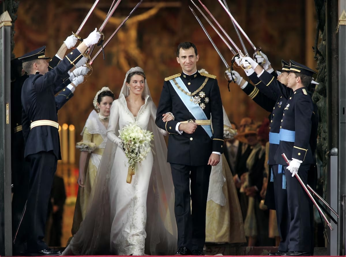 FOTOS. Se cumplen 20 años de la boda de Letizia y Felipe de España