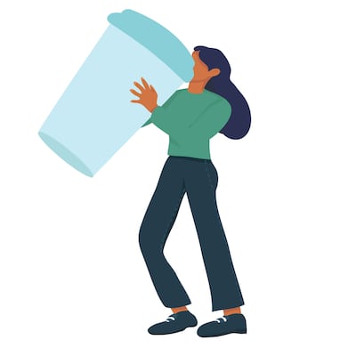 El vaso medio lleno… de ruido