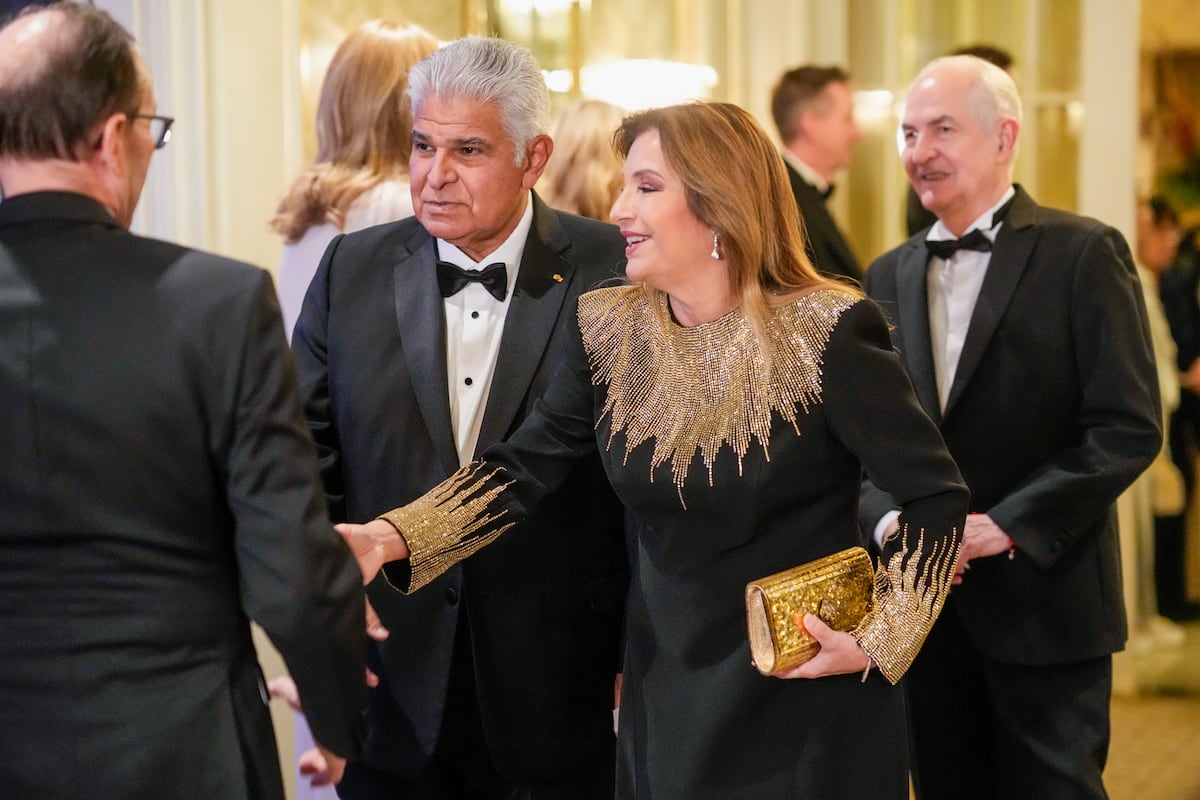 La primera dama Maricel de Mulino y su vestido de gala para el banquete del premio Nobel 2025