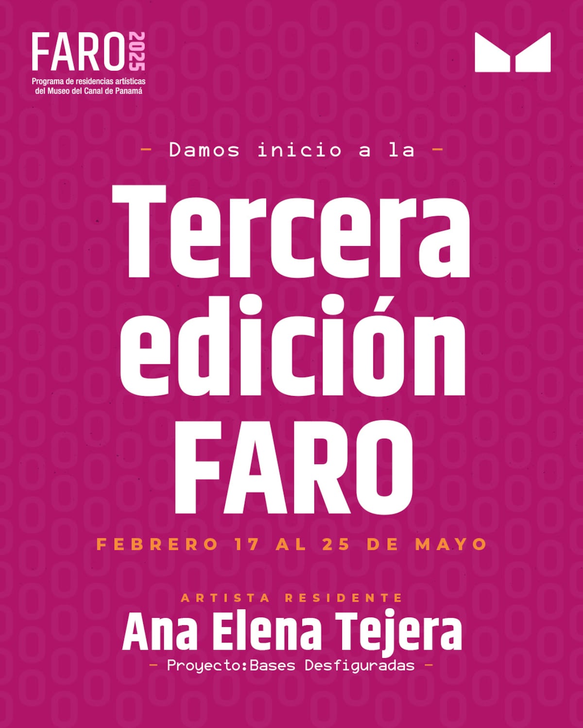 La panameña Ana Elena Tejera, artista residente del programa FARO 2025 del Museo del Canal
