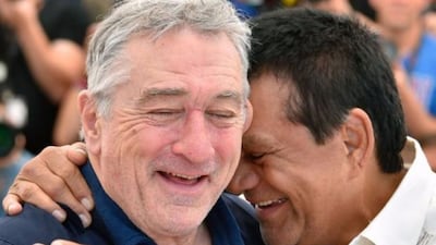 El día que Roberto Durán y Robert De Niro compartieron en el Festival de Cannes
