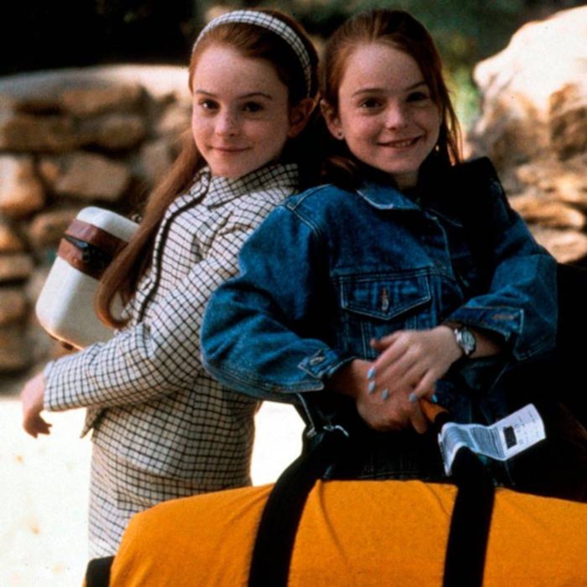 Lindsay Lohan revive a sus gemelas de ‘Juego de Gemelas’ en su gira de prensa de Freaky Friday 2