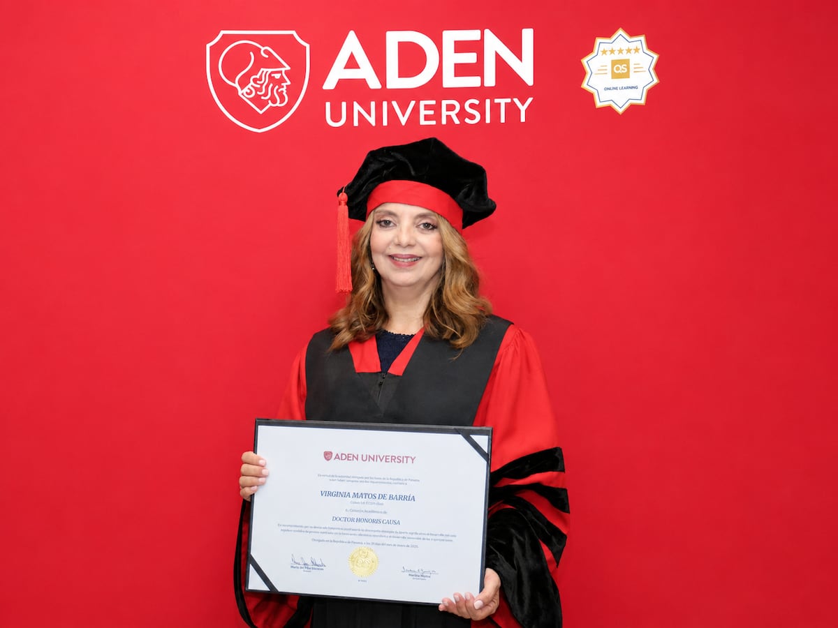 Virginia Matos de Barría, CEO de Grupo Tzanetatos, recibe Doctorado Honoris Causa por su trayectoria 