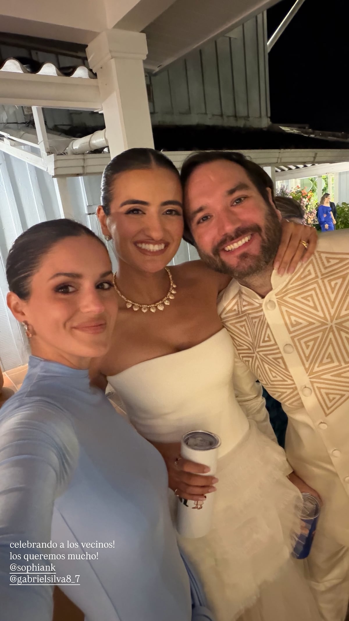 Breebaart viste a Gabriel Silva en su boda con Sophia Nandwani en Boquete