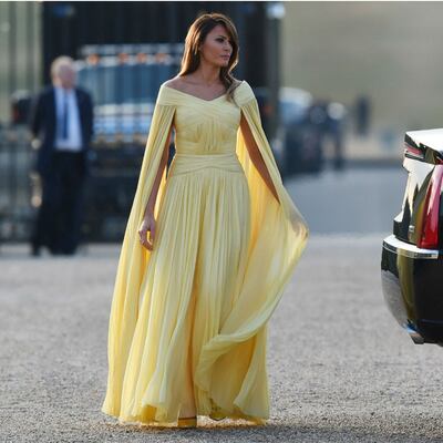 Melania Trump: seis vestidos en tres días