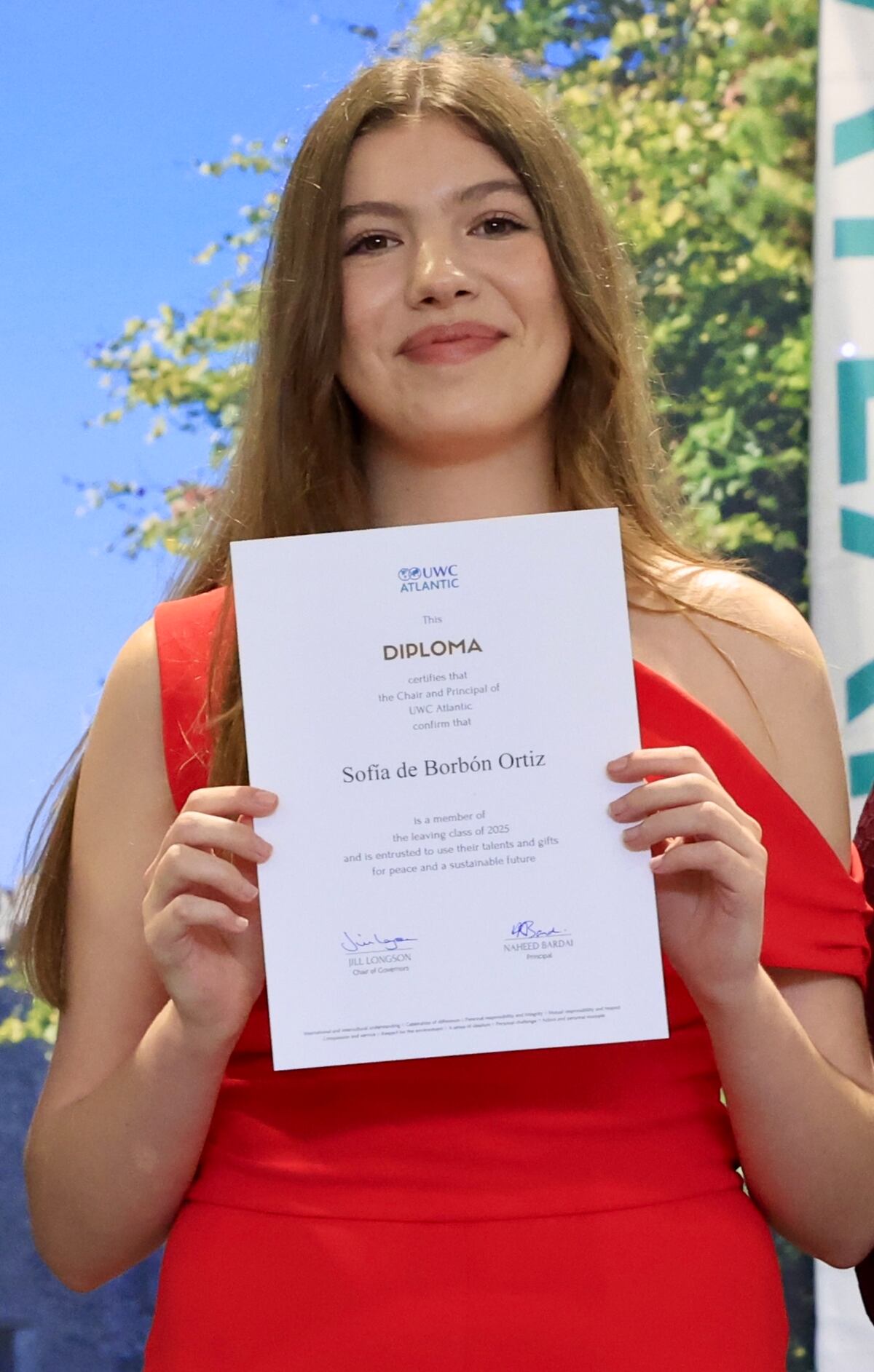 Fotos de la graduación de la infanta Sofía de España en el Bachillerato en Gales