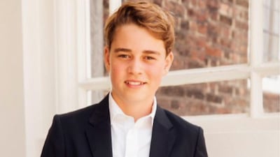El príncipe George, nieto del rey Carlos III, cumple 13 años y la Casa Real publica su foto