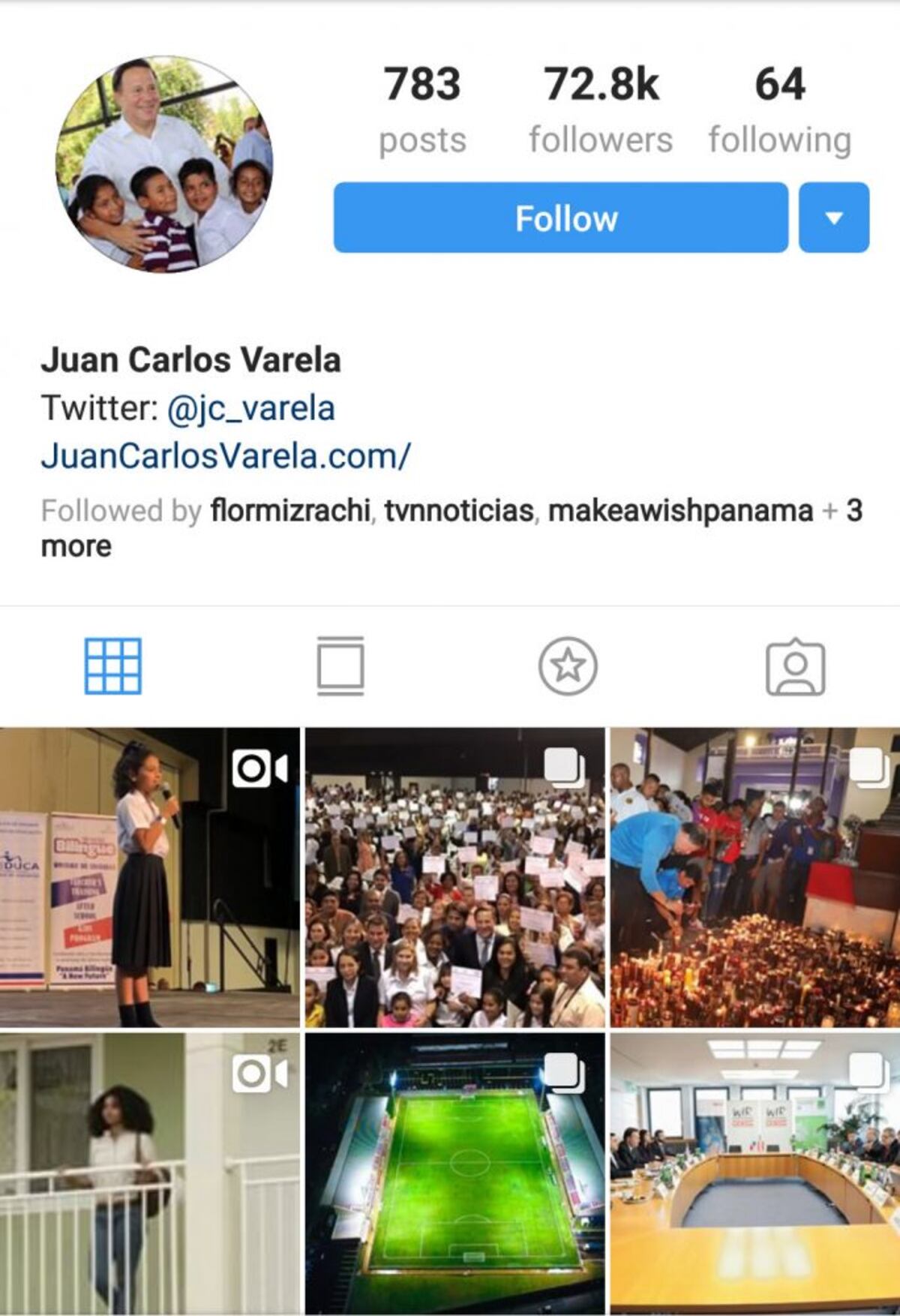 Políticos panameños con más seguidores en Instagram