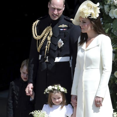 Los duques de Cambridge en el enlace de Harry y Meghan