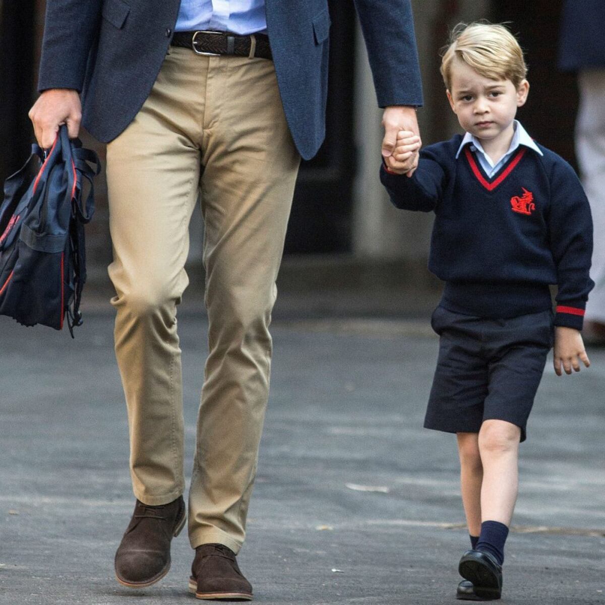 El primer día de escuela del príncipe George
