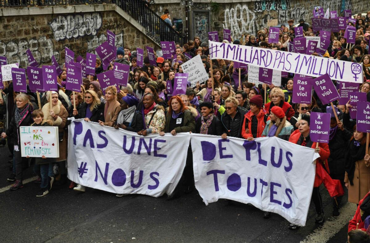 Contra la violencia de género, imágenes alrededor del mundo