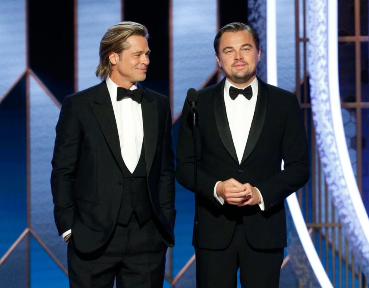 Siete imágenes de Brad Pitt en los Globos de Oro 2020