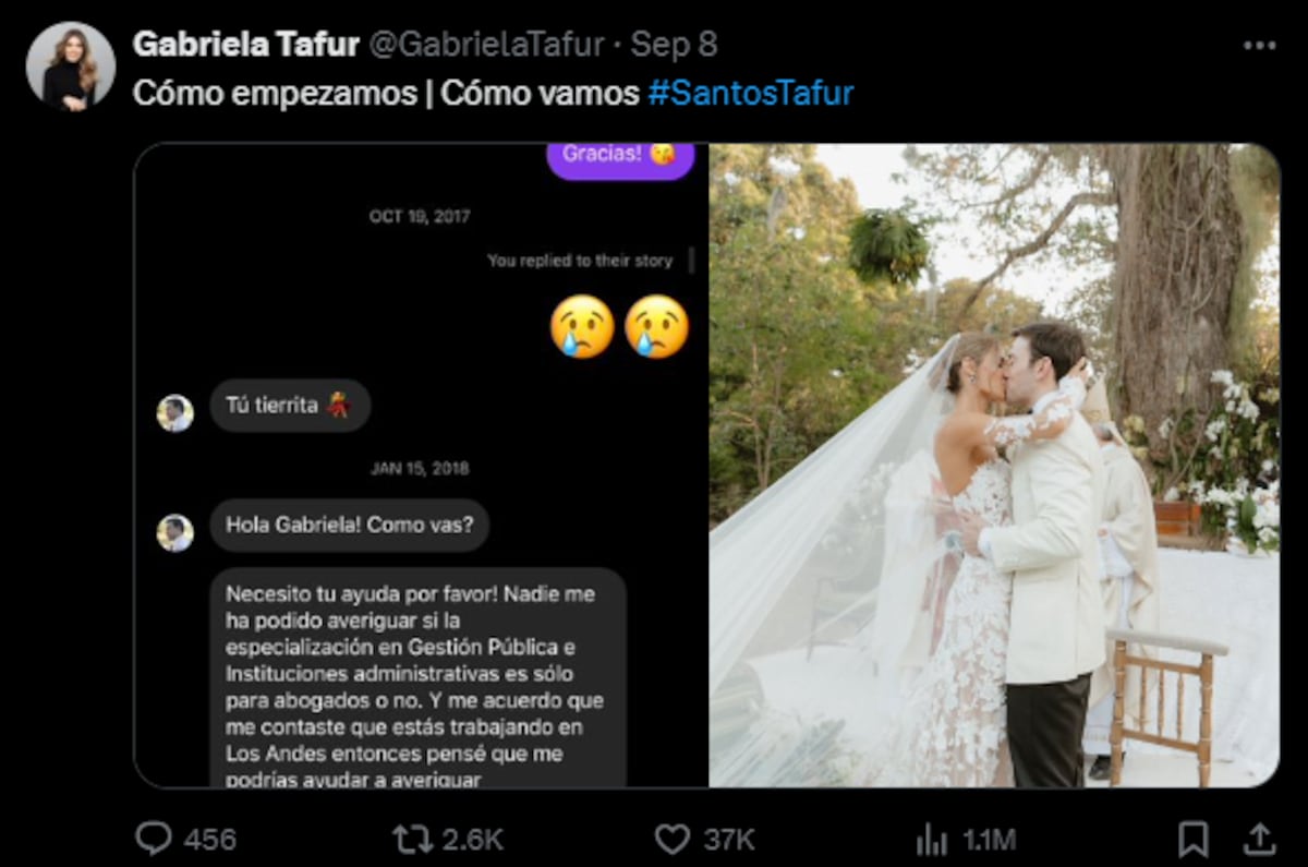 Señorita Colombia 2019, Gabriela Tafur, se casa con Esteban Santos, hijo del expresidente Juan Manuel Santos