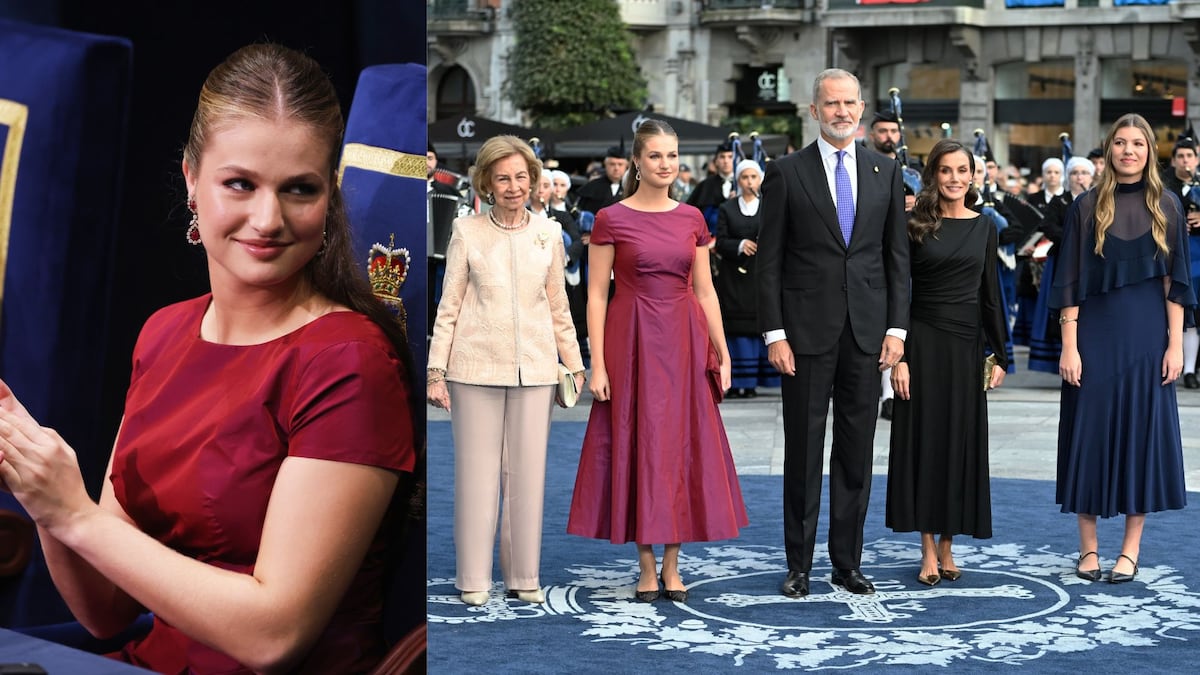 El vestido burdeos de 600 dólares con el que la princesa Leonor dio un giro a su ‘look’