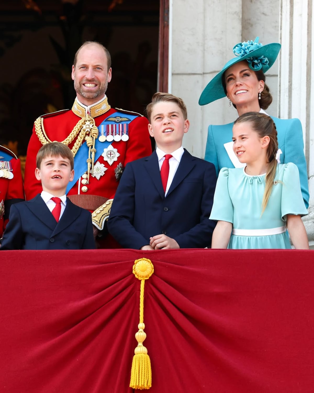 La princesa Kate Middleton y su hija Charlotte combinadas para el Trooping the Colour