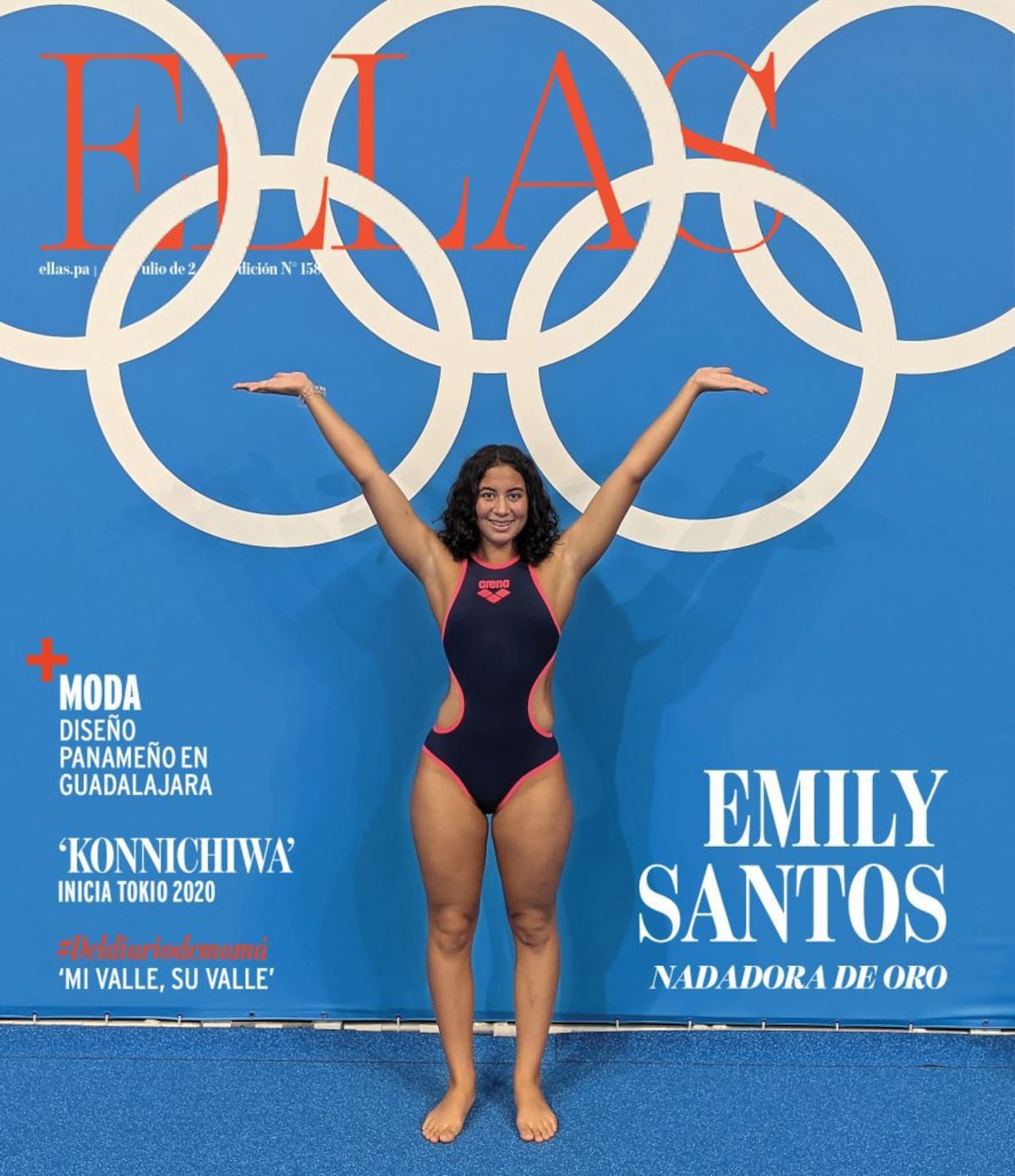 Emily Santos, la nadadora de oro de Panamá