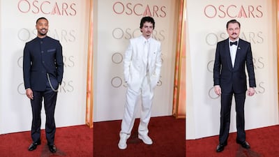 Los ‘looks’ de los nominados a Mejor Actor en la alfombra roja de los Óscar