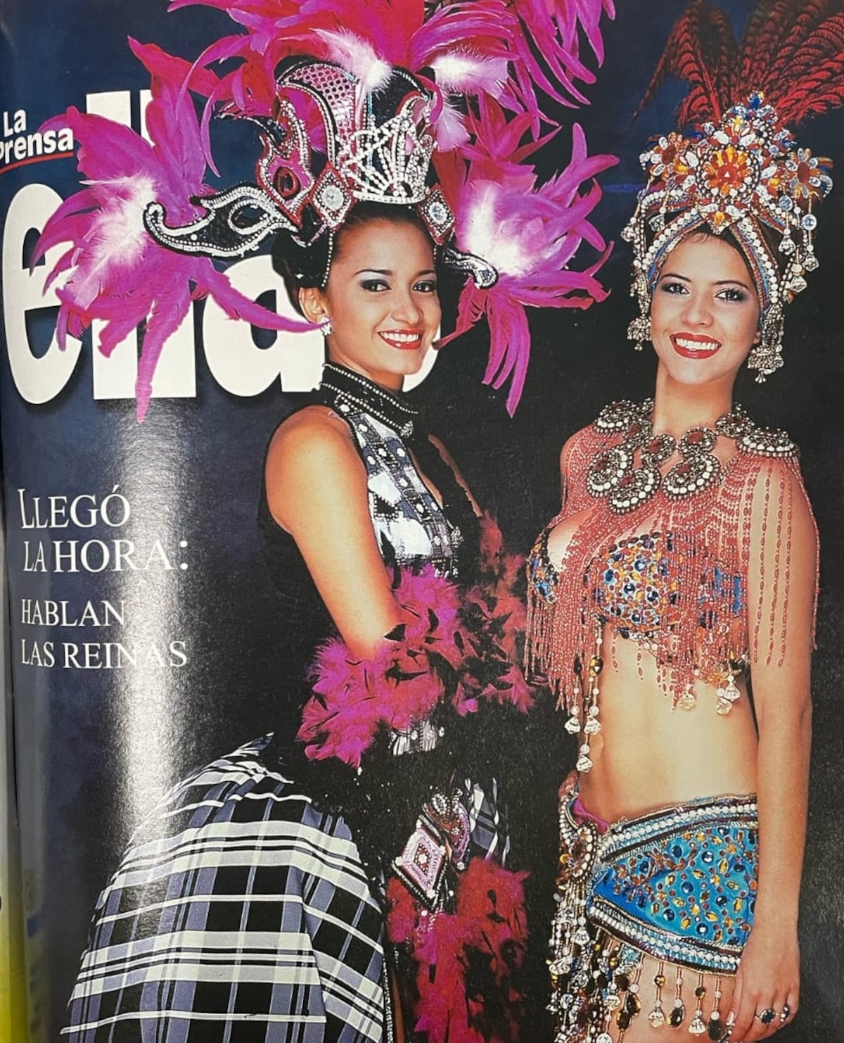 Reinas de Calle Arriba y Calle Abajo de Las Tablas, juntas en portadas de ELLAS 