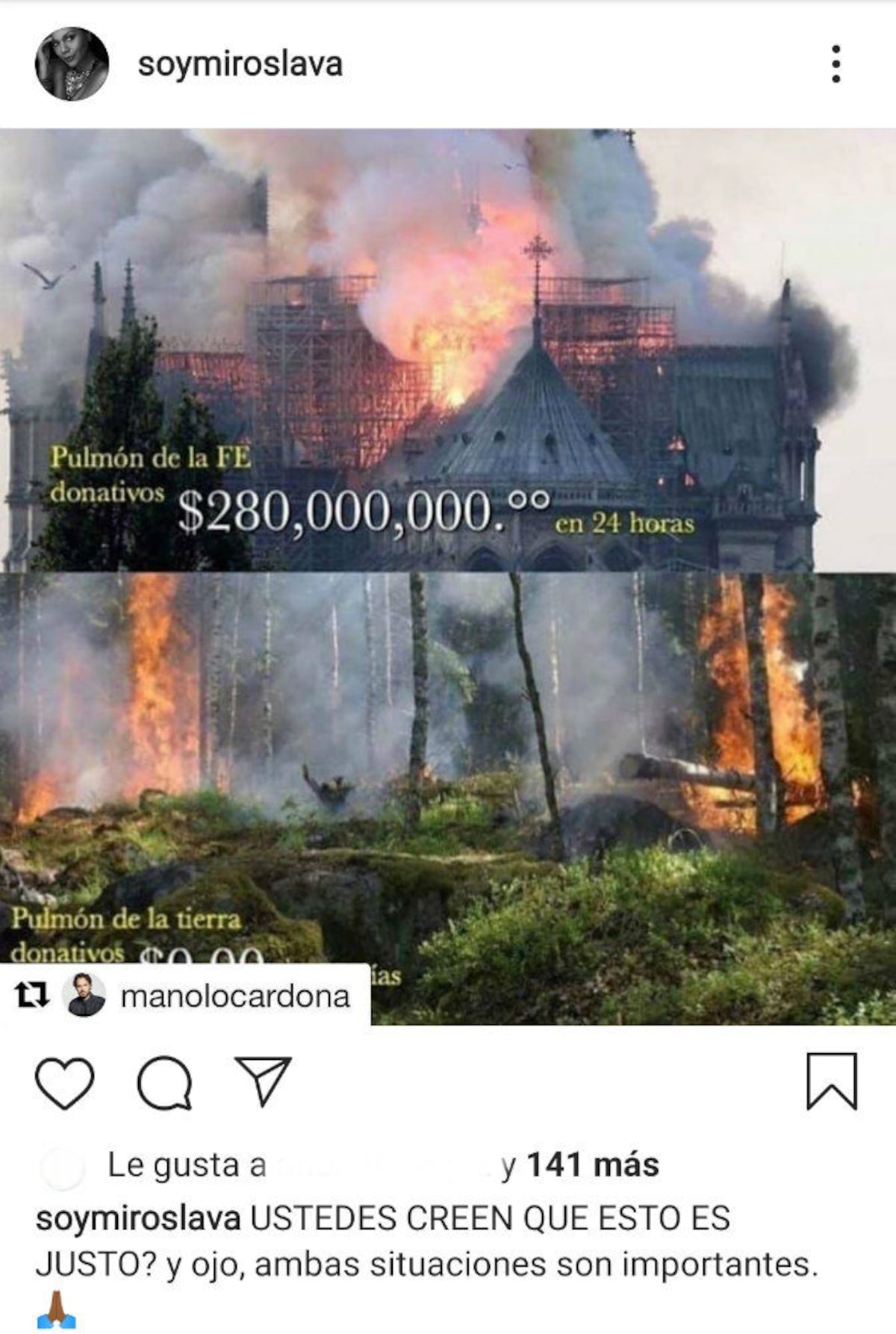 Leonardo DiCaprio y otras celebridades alzan su voz a favor del Amazonas