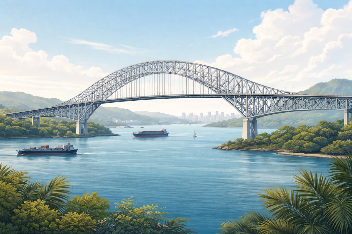 Puente de las Américas, el primer cruce permanente sobre el Canal de Panamá