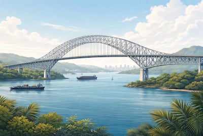 Puente de las Américas, el primer cruce permanente sobre el Canal de Panamá