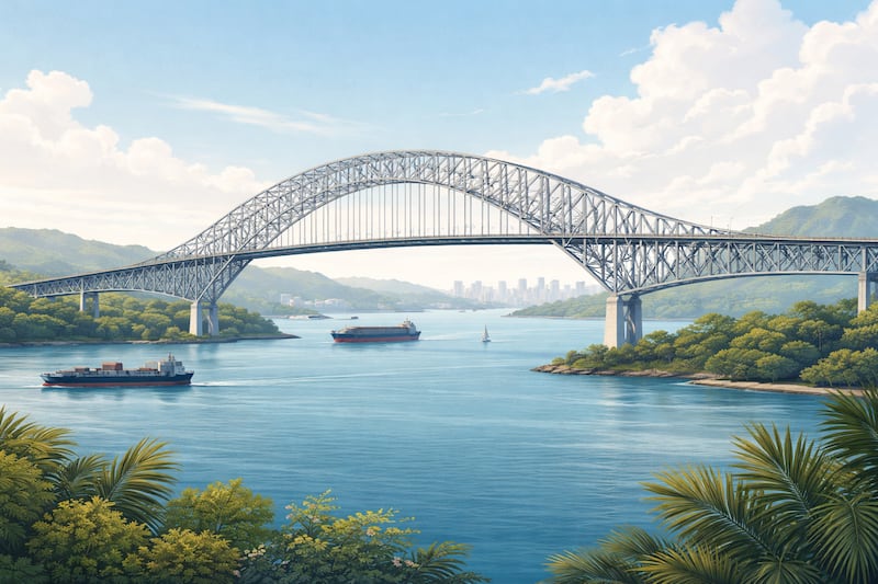 Puente de las Américas, el primer cruce permanente sobre el Canal de Panamá