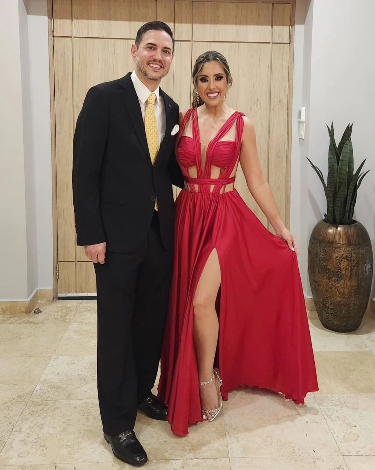 Fotos de la boda de la hija de la presentadora Karen Chalmers 