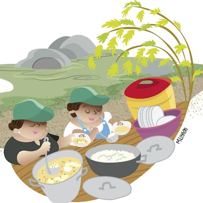 Un sancocho en el río