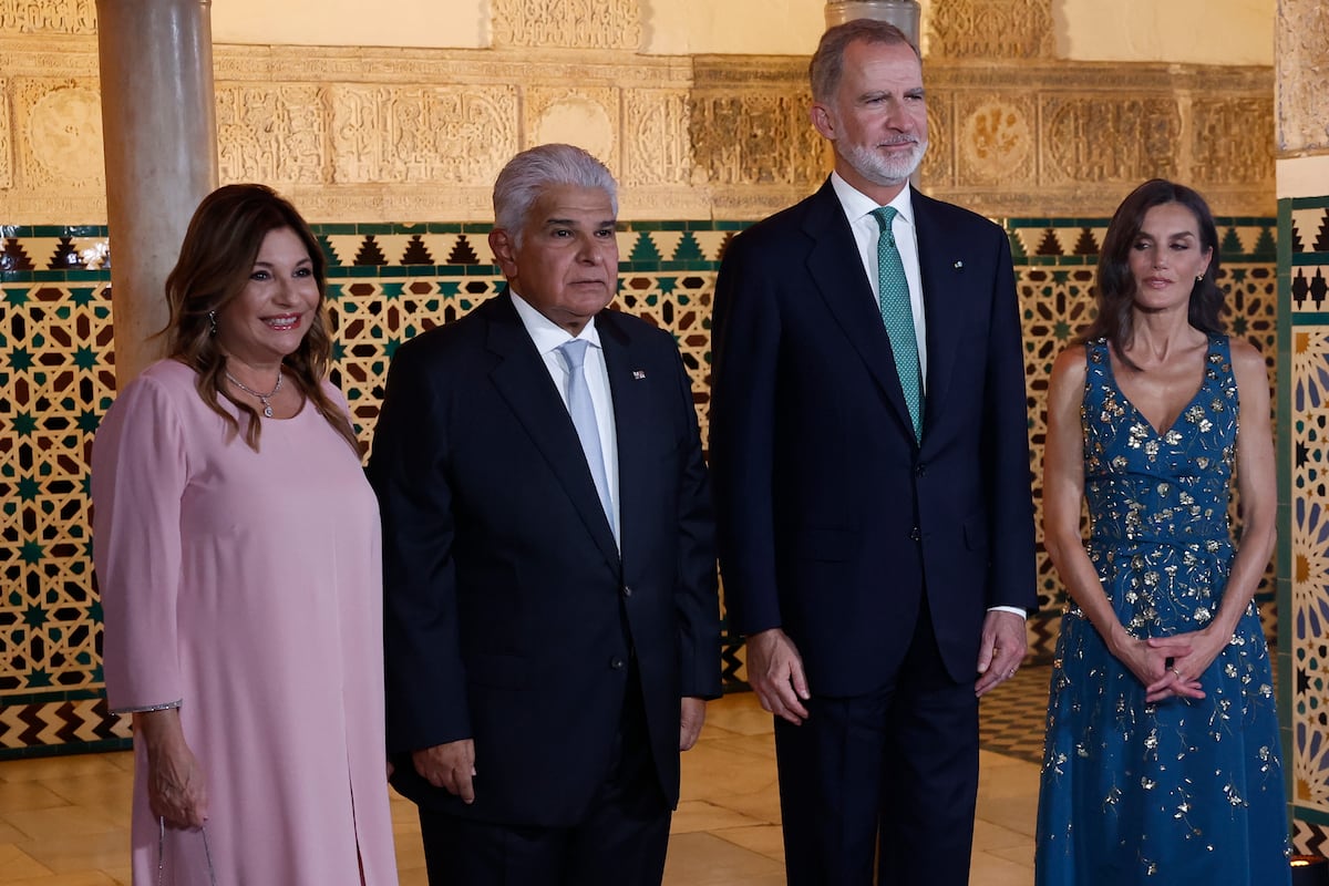 La primera dama de Panamá, Maricel de Mulino, y su primer encuentro oficial con la reina Letizia de España