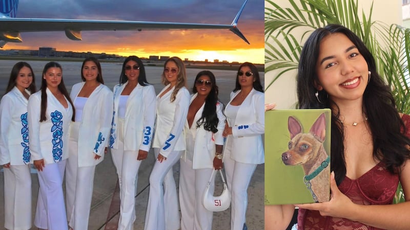 Una estudiante de la Universidad de Panamá pintó los blazers de las esposas de peloteros para el Clásico Mundial 2026