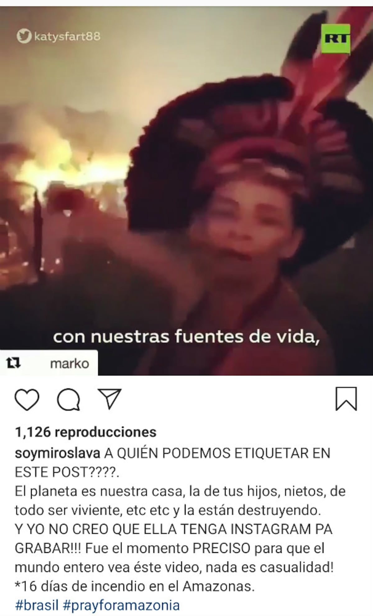 Leonardo DiCaprio y otras celebridades alzan su voz a favor del Amazonas