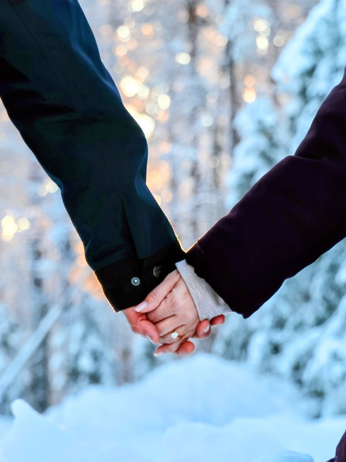 El actor panameño Andrés Morales se compromete con Gulliana Bissot De la Lastra bajo las auroras boreales