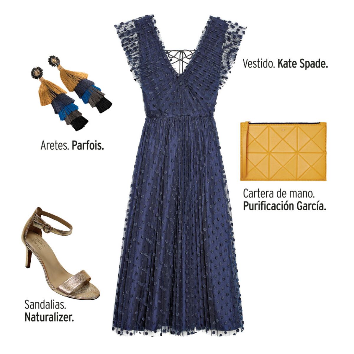 Azul profundo con mostaza: 4 atuendos para llevar