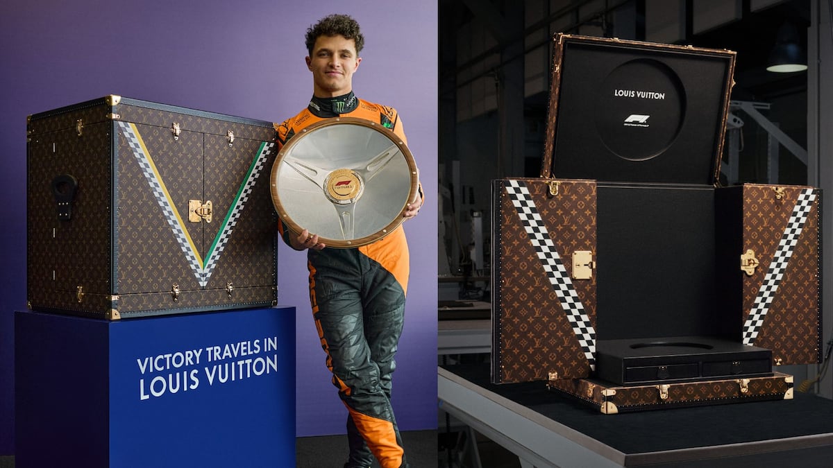 El nuevo baúl de Louis Vuitton que custodia el trofeo de la Formula 1