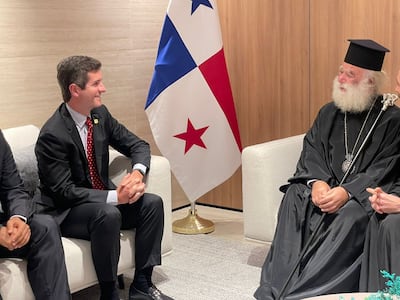 Ya está en Panamá su beatitud Teodoro II, papa y patriarca de Alejandría y de toda África