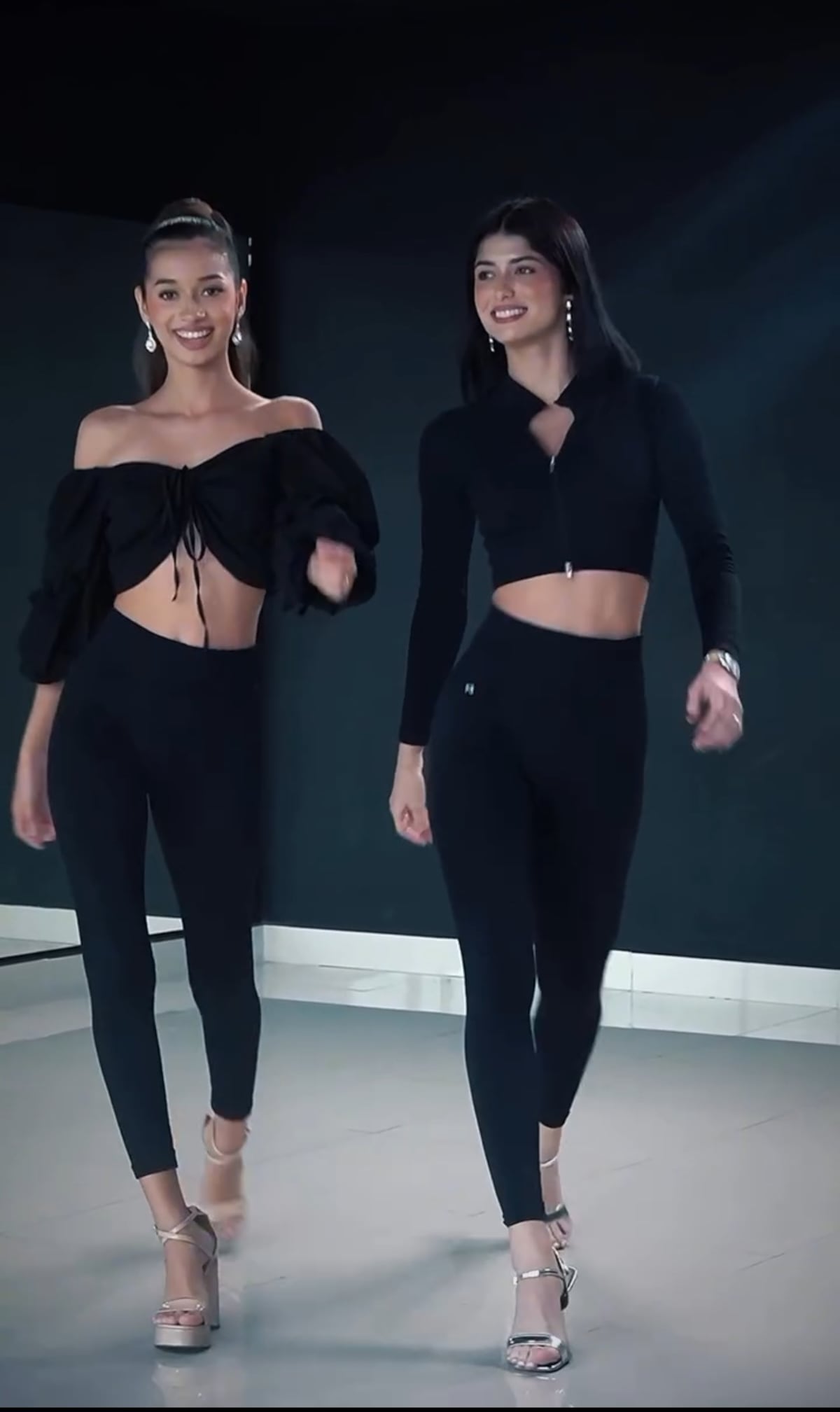 Italy Mora entrena a su hermana menor para concursar en el Miss Teen Panamá 