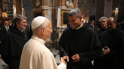 Encuentro con el papa León XIV: el fray panameño Carlos De la Cruz asiste al Capítulo General de la Orden de San Agustín en Roma