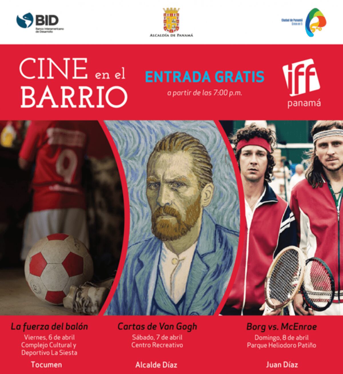 Cine gratis y al aire libre en el IFF Panamá